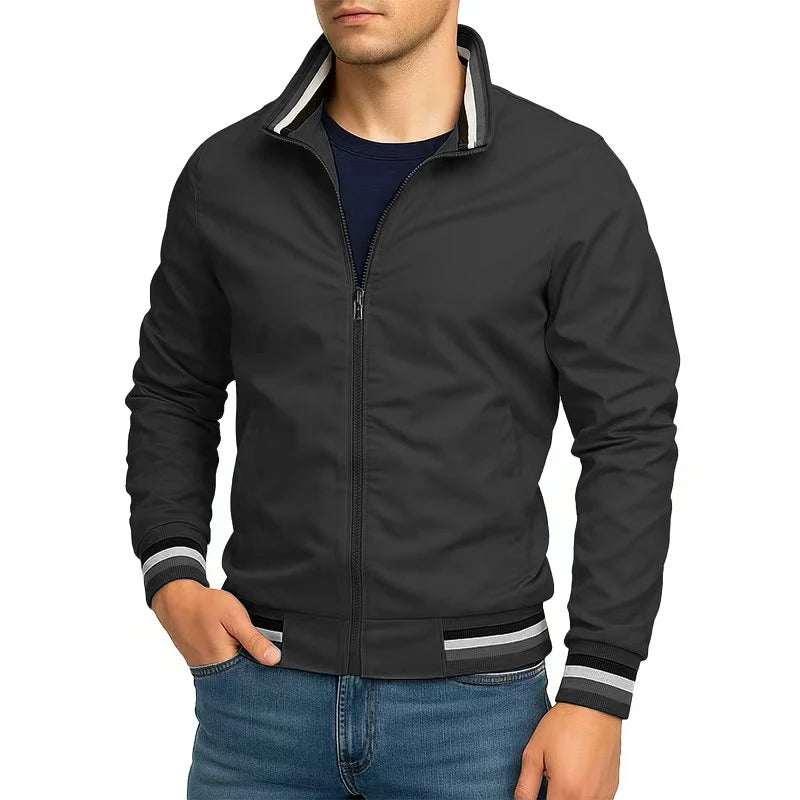 Men's Waterproof Jacket – Lightweight Essential for Outdoor Adventures — model wearing