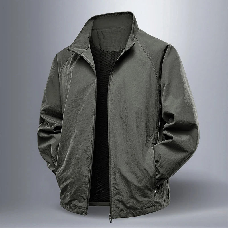 Men's Waterproof Jacket – Windproof Casual Outerwear for Spring and Autumn — alternative angle