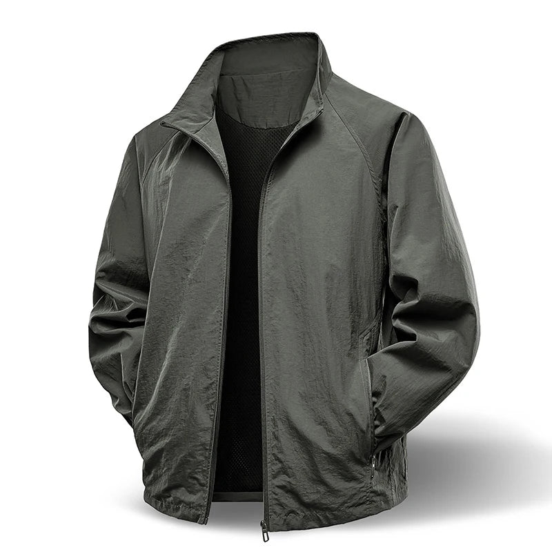 Men's Waterproof Jacket – Windproof Casual Outerwear for Spring and Autumn — styling detail