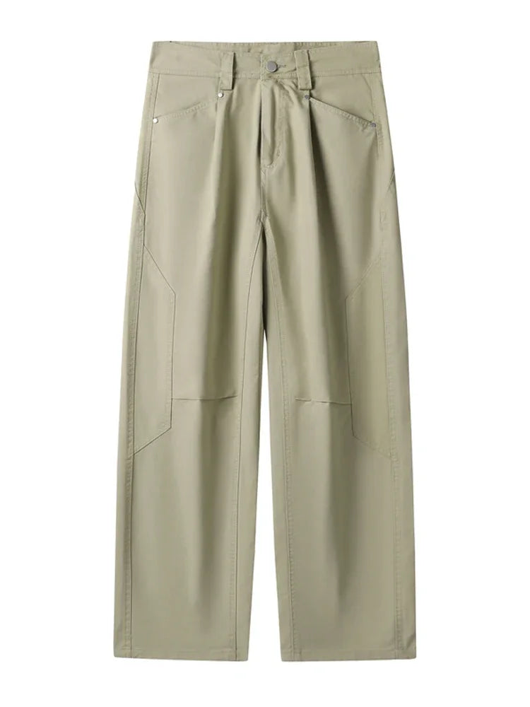 Men's Wide Leg Pants – Casual Straight Fit for Spring/Summer — styling detail