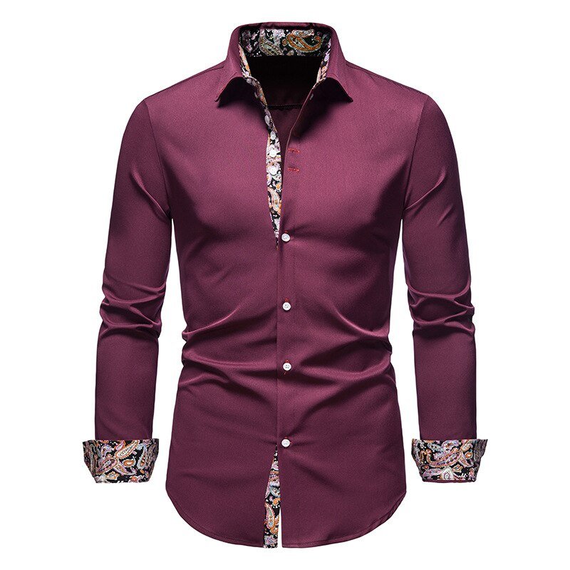 Modern Long Sleeve Casual Shirt for Men — alternative angle