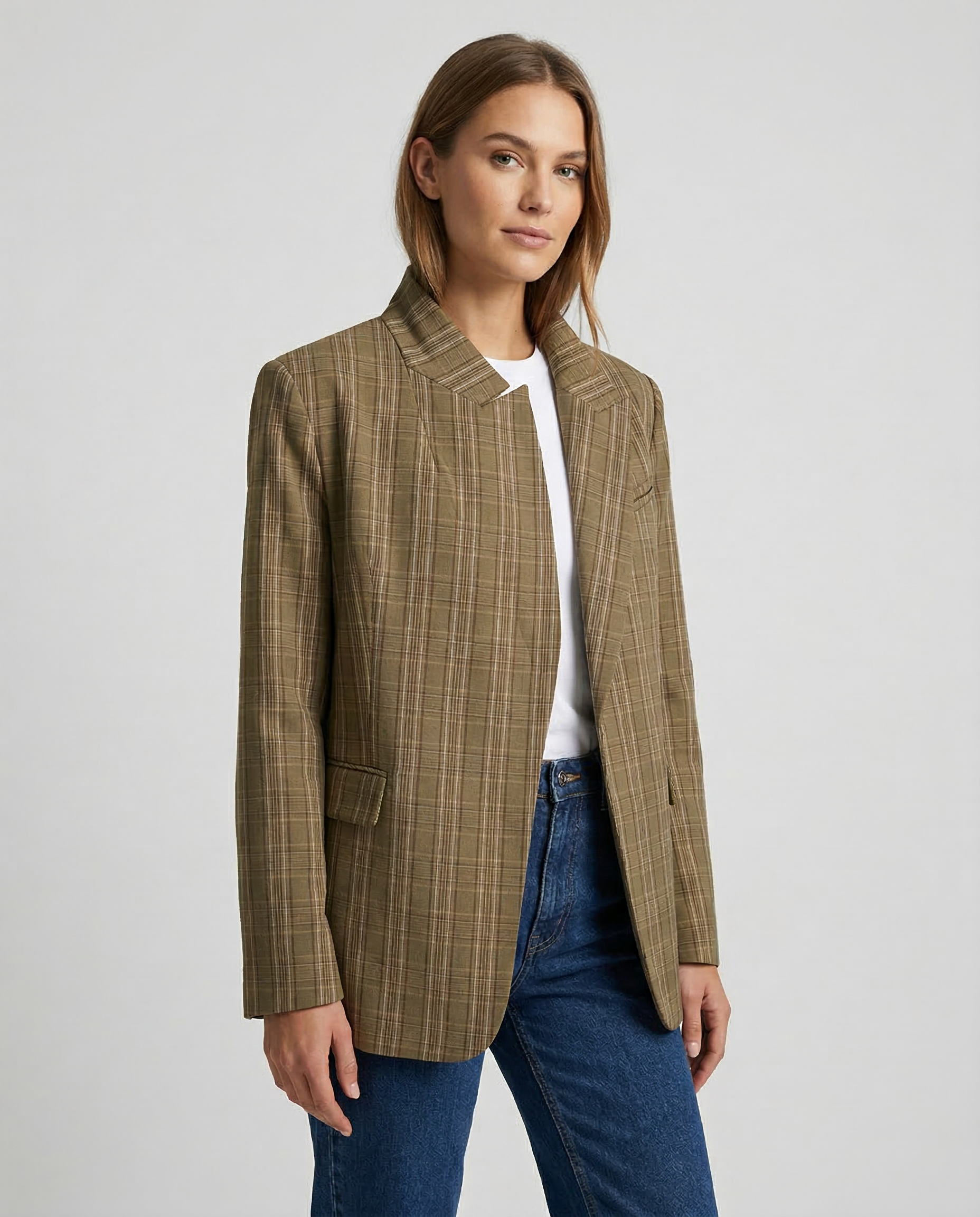 Modern Woman Oversized Blazer – Comfortable Loose Fit with Pockets for Effortless Style