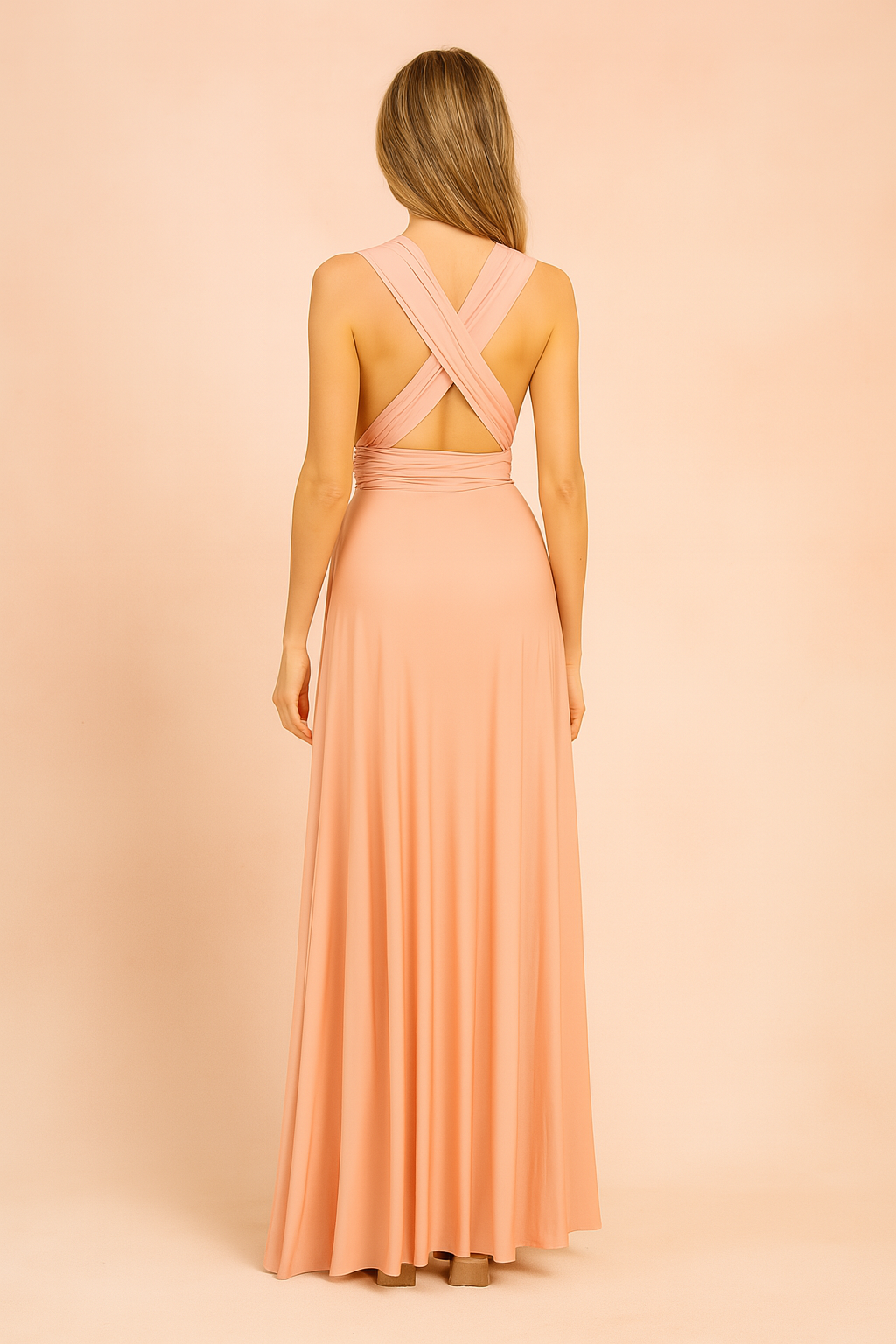 Multiway Convertible Infinity Wrap Dress for Bridesmaids and Events — alternative angle