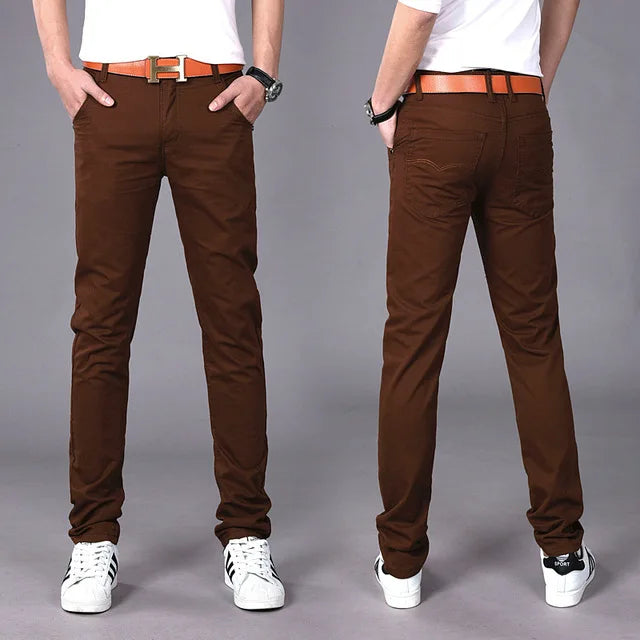Slim Fit Chino Pants – Casual Cotton Trousers for Effortless Style — back close-up