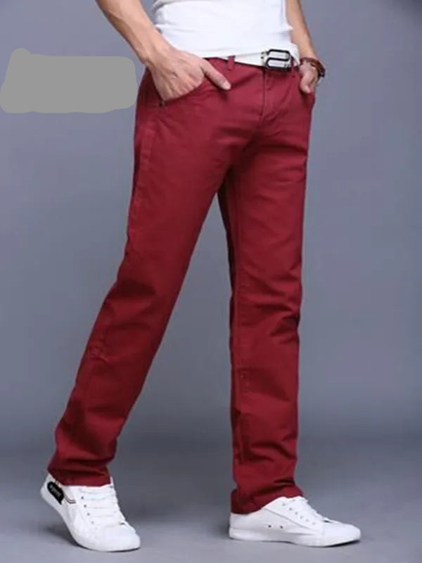 Slim Fit Chino Pants – Casual Cotton Trousers for Effortless Style — styling shot