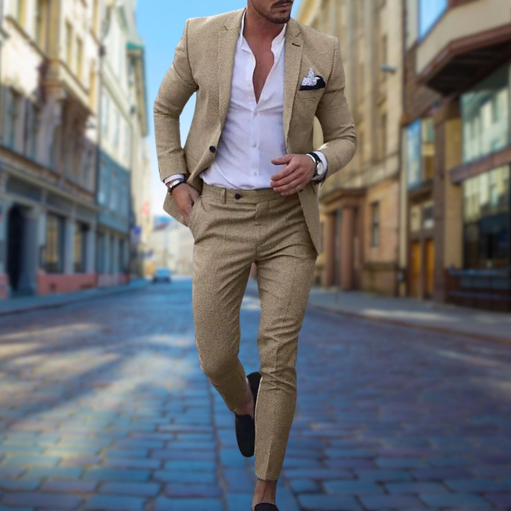 Slim Fit Pastel Wedding Guest Two-Piece Suit