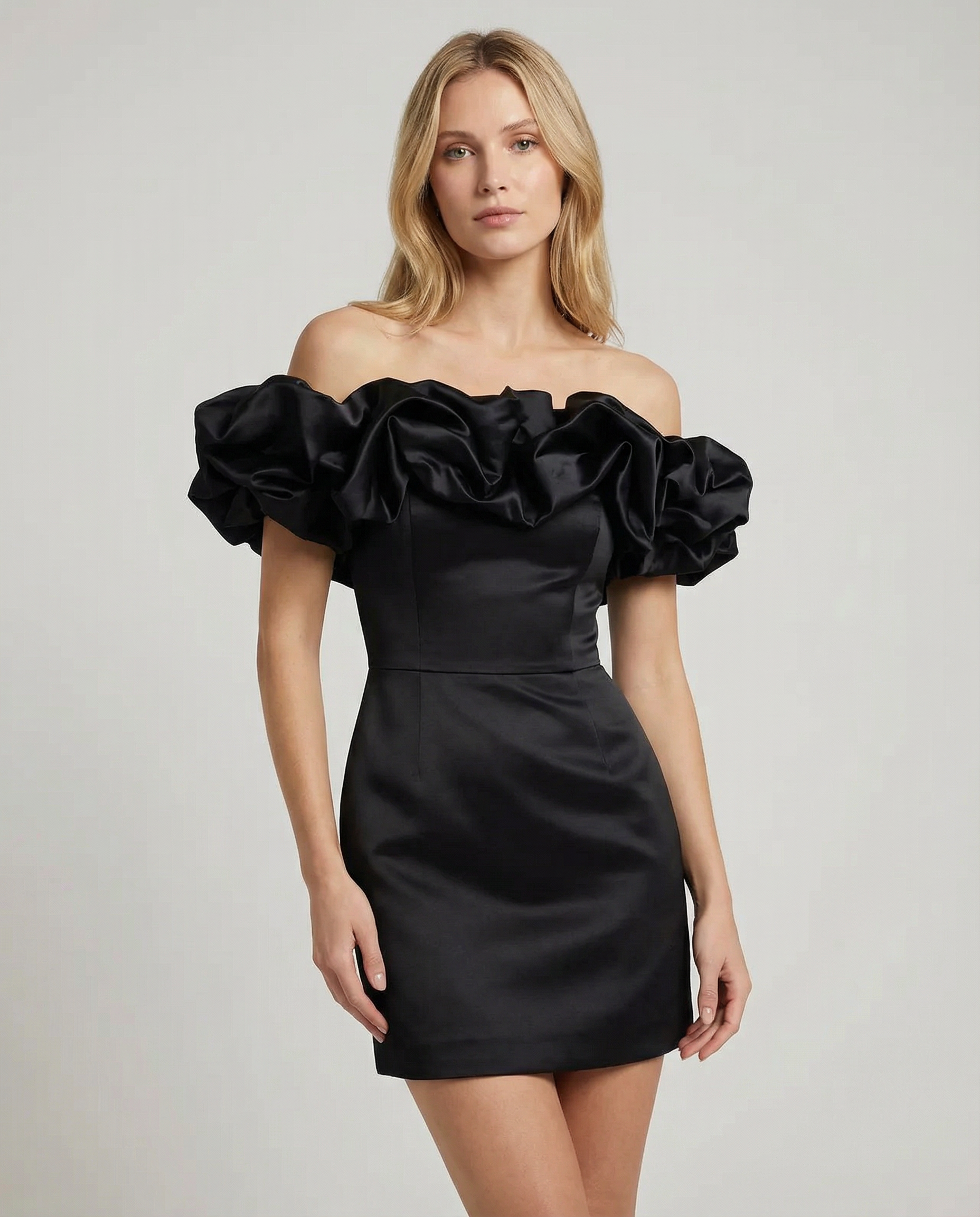 Strapless Dress – Unique Wood Ear Design for Formal and Casual Occasions — back view