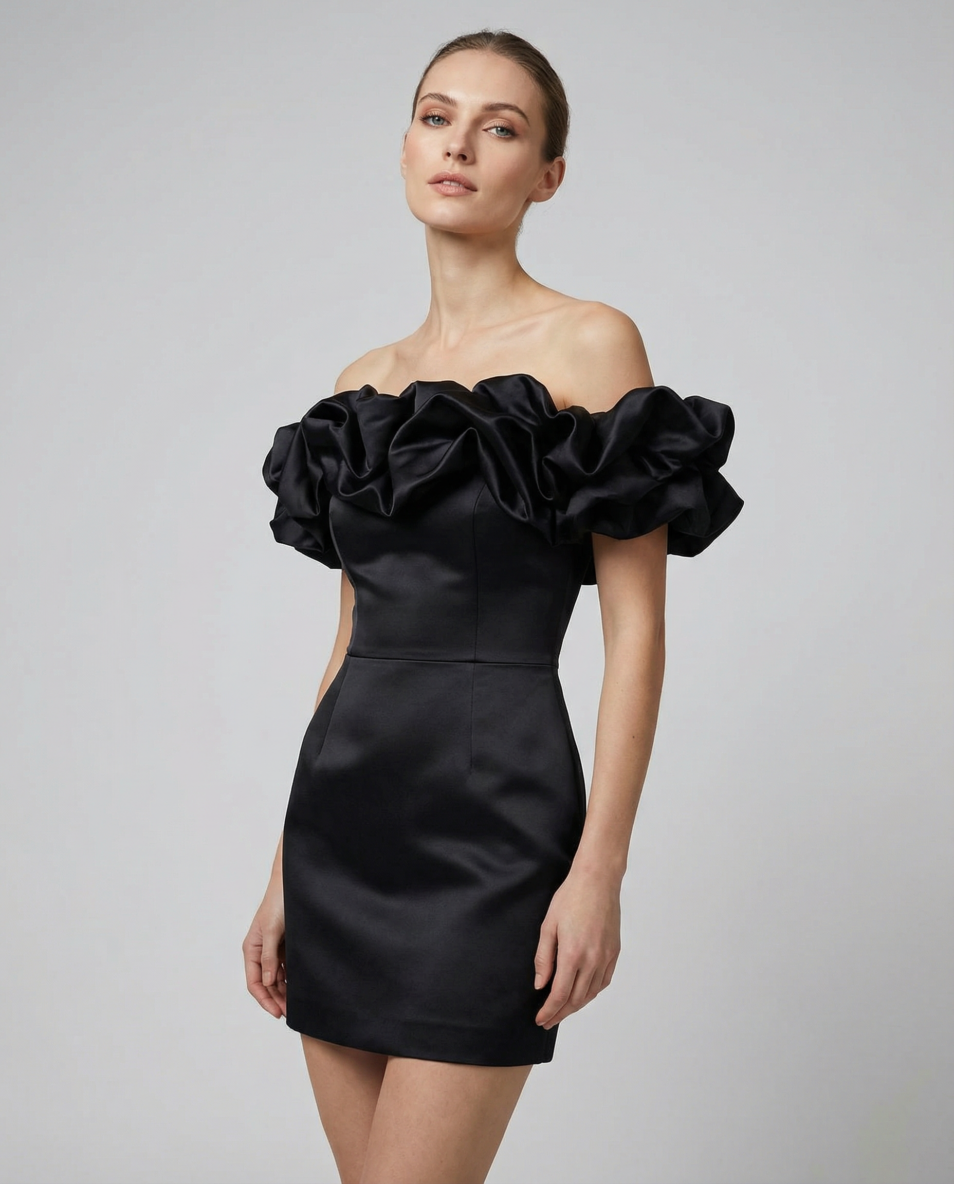 Strapless Dress – Unique Wood Ear Design for Formal and Casual Occasions — side view