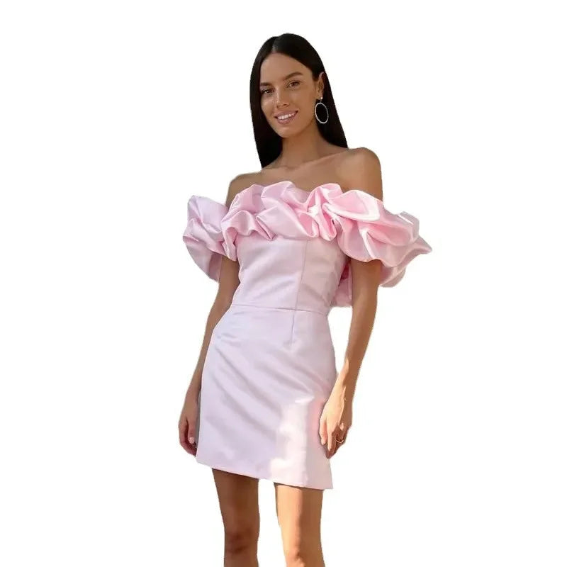 Strapless Dress – Unique Wood Ear Design for Formal and Casual Occasions — styling detail