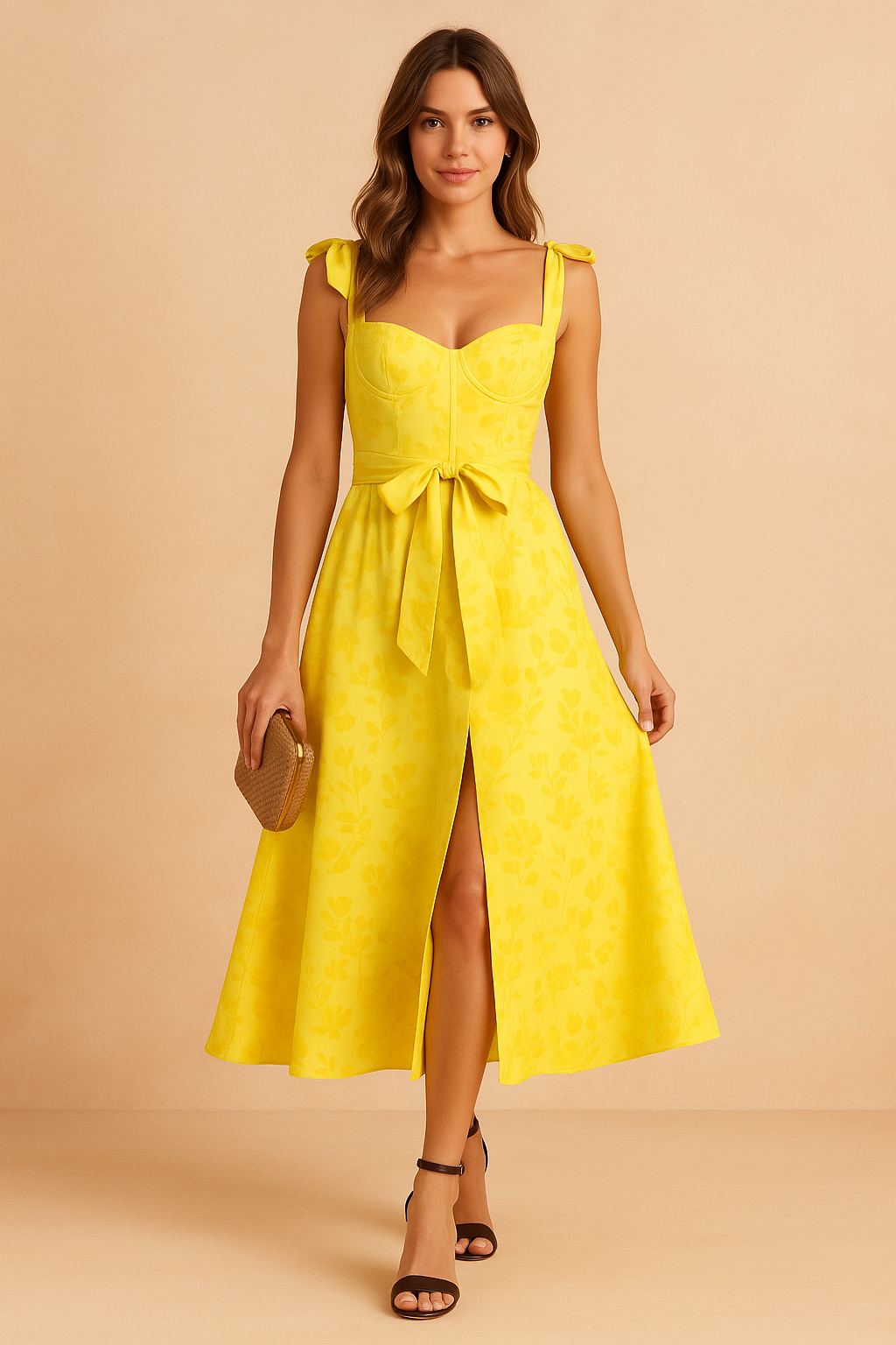 Stylish Sleeveless Long Ruffle Summer Dress | Modern Womens Fashion