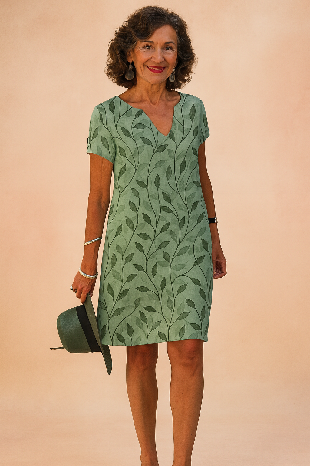 Stylish V-Neck Summer Floral Dress | Modern Womens Fashion