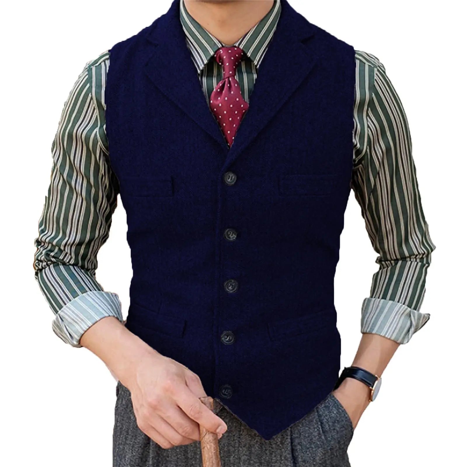 Suit Vest – Elegant Wool Design For Formal & Casual Occasions — fabric detail