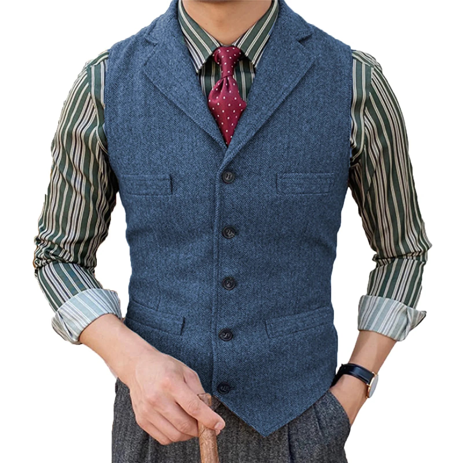 Suit Vest – Elegant Wool Design For Formal & Casual Occasions — fit overview