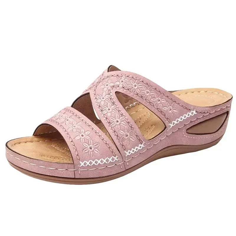 Summer Wedge Sandals – Comfortable Open Toe Design For All-Day Wear — alternative angle