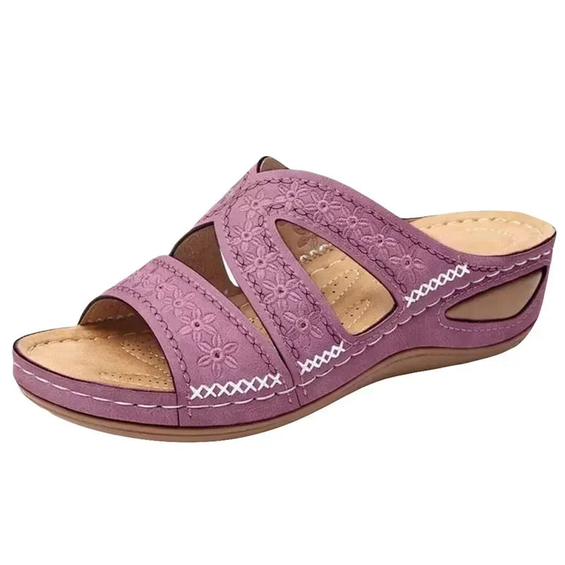 Summer Wedge Sandals – Comfortable Open Toe Design For All-Day Wear — fit overview