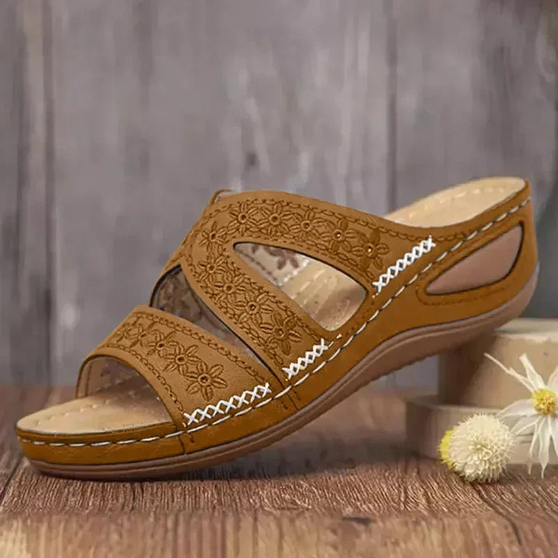 Summer Wedge Sandals – Comfortable Open Toe Design For All-Day Wear — side view
