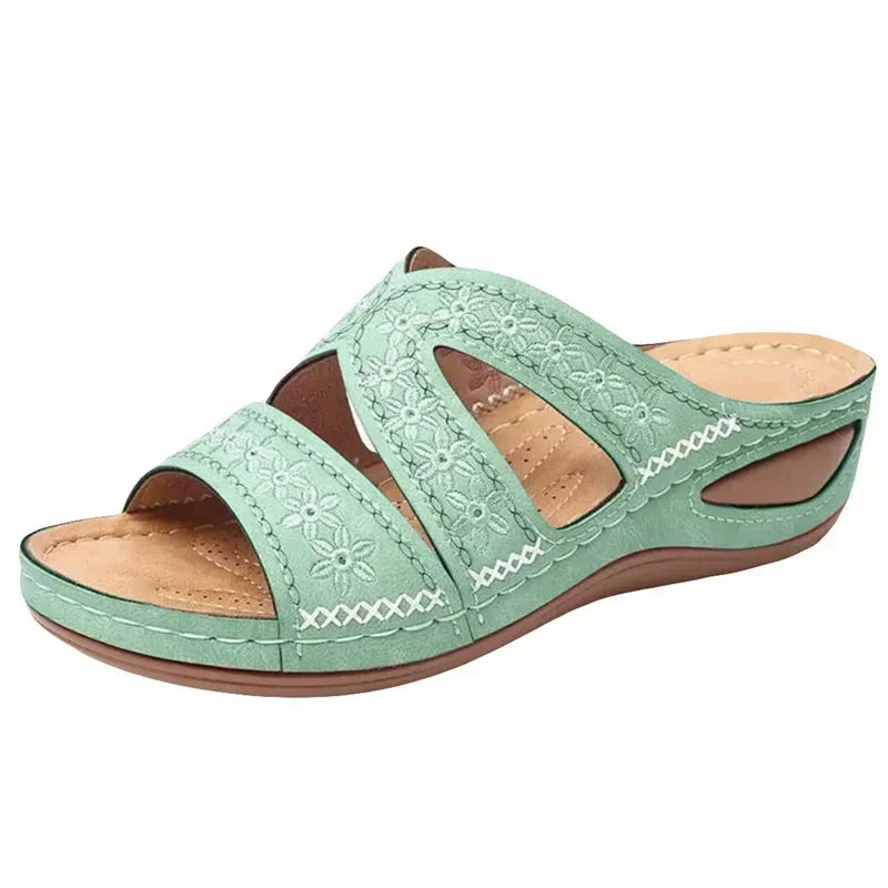 Summer Wedge Sandals – Comfortable Open Toe Design For All-Day Wear — styling detail