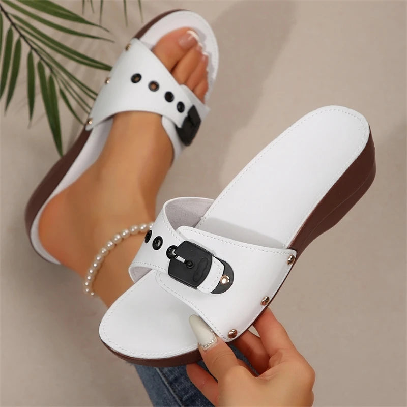 Summer Wedge Sandals for Women – Breathable Open Toe Design for Elegant Comfort