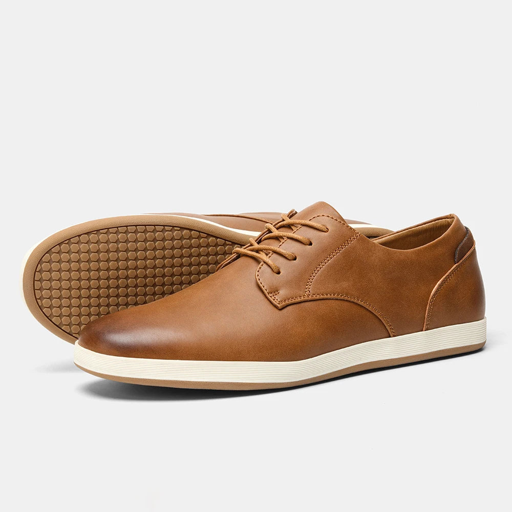 Urban Leather Trainers – Stylish Comfort for Everyday Use — close-up
