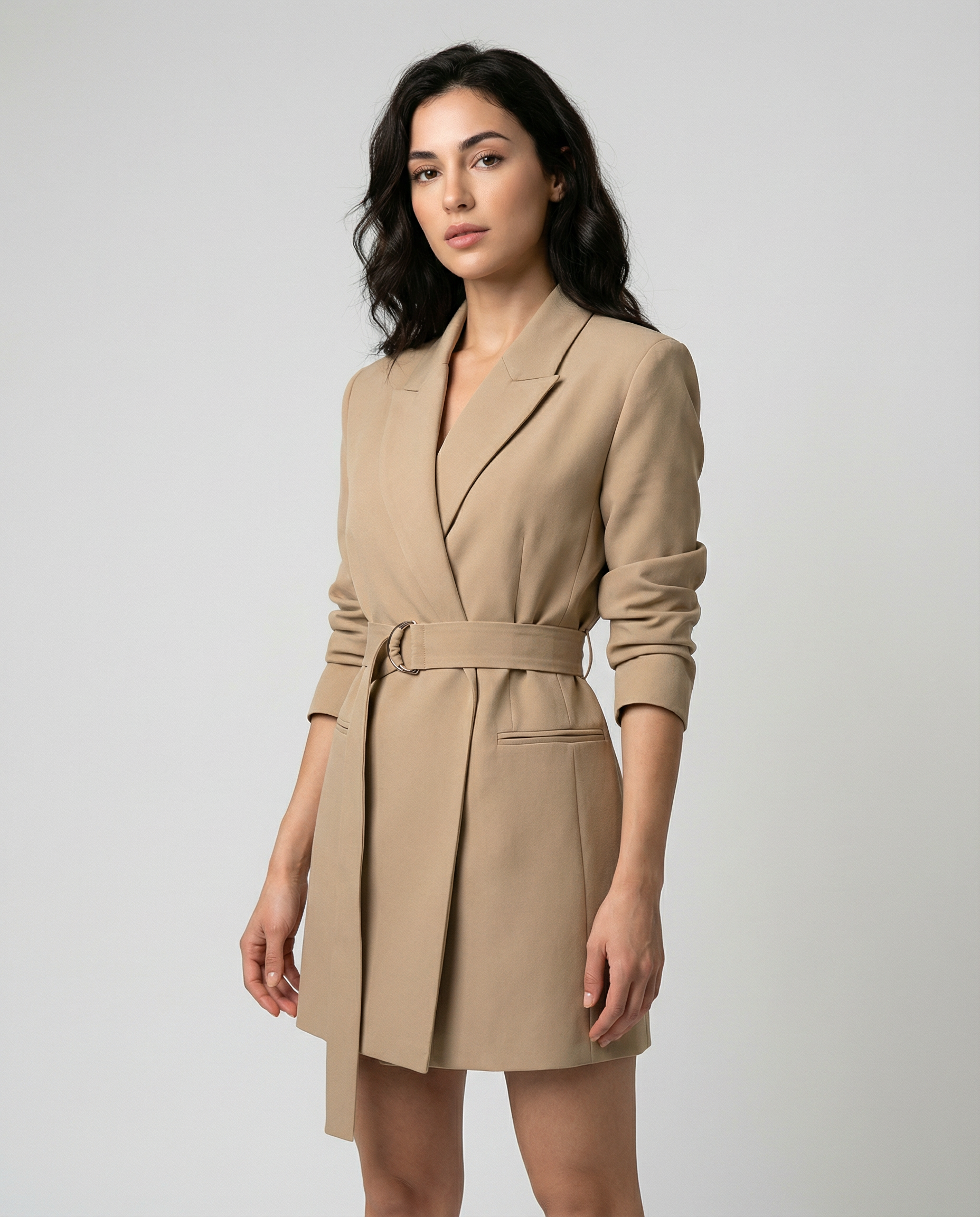 Versatile Casual Blazer – Tailored Fit White Jacket for Elegant Styling — back view
