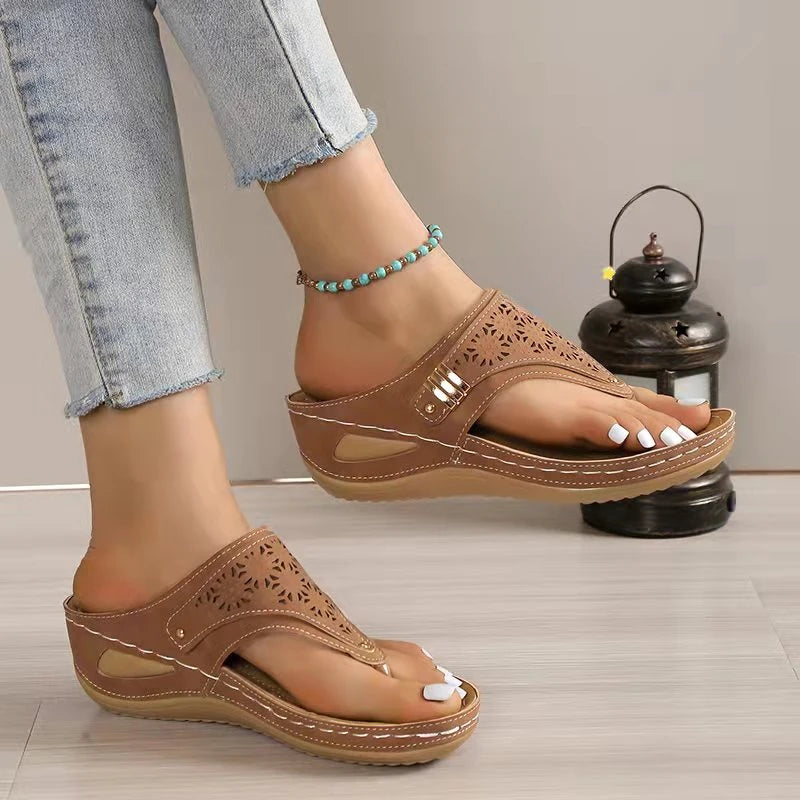 Wedge Sandals – Comfortable Non-Slip Platform for Stylish Summer Outings — side view