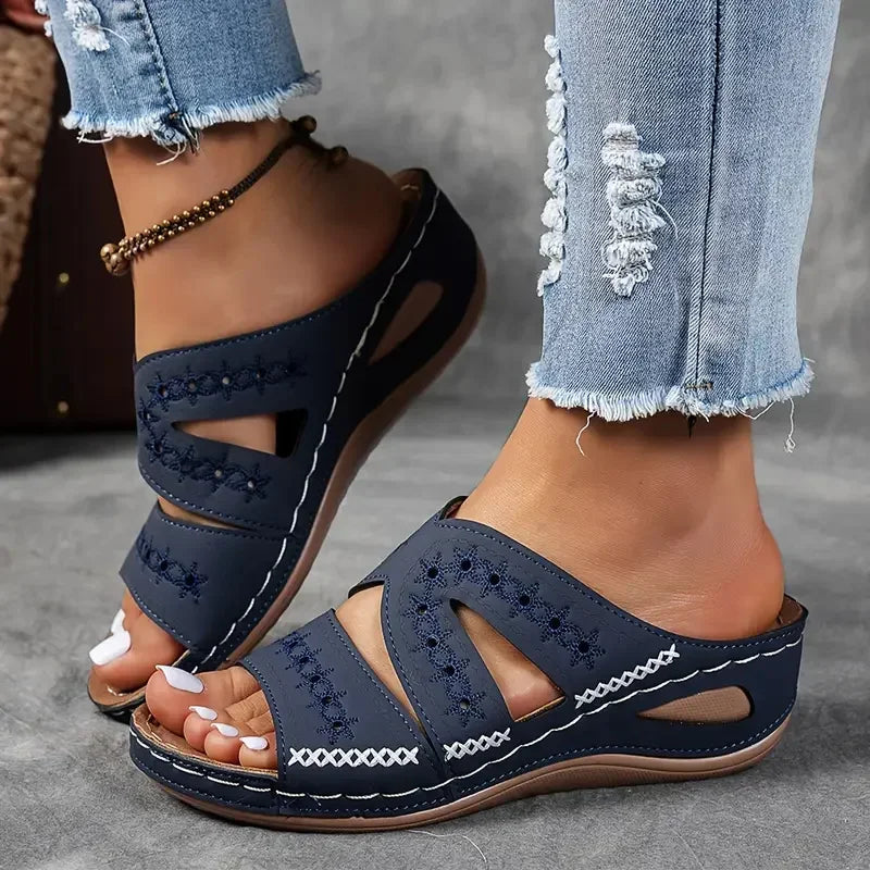 Wedge Sandals for Women – Stylish Open Toe Comfort Footwear — side view
