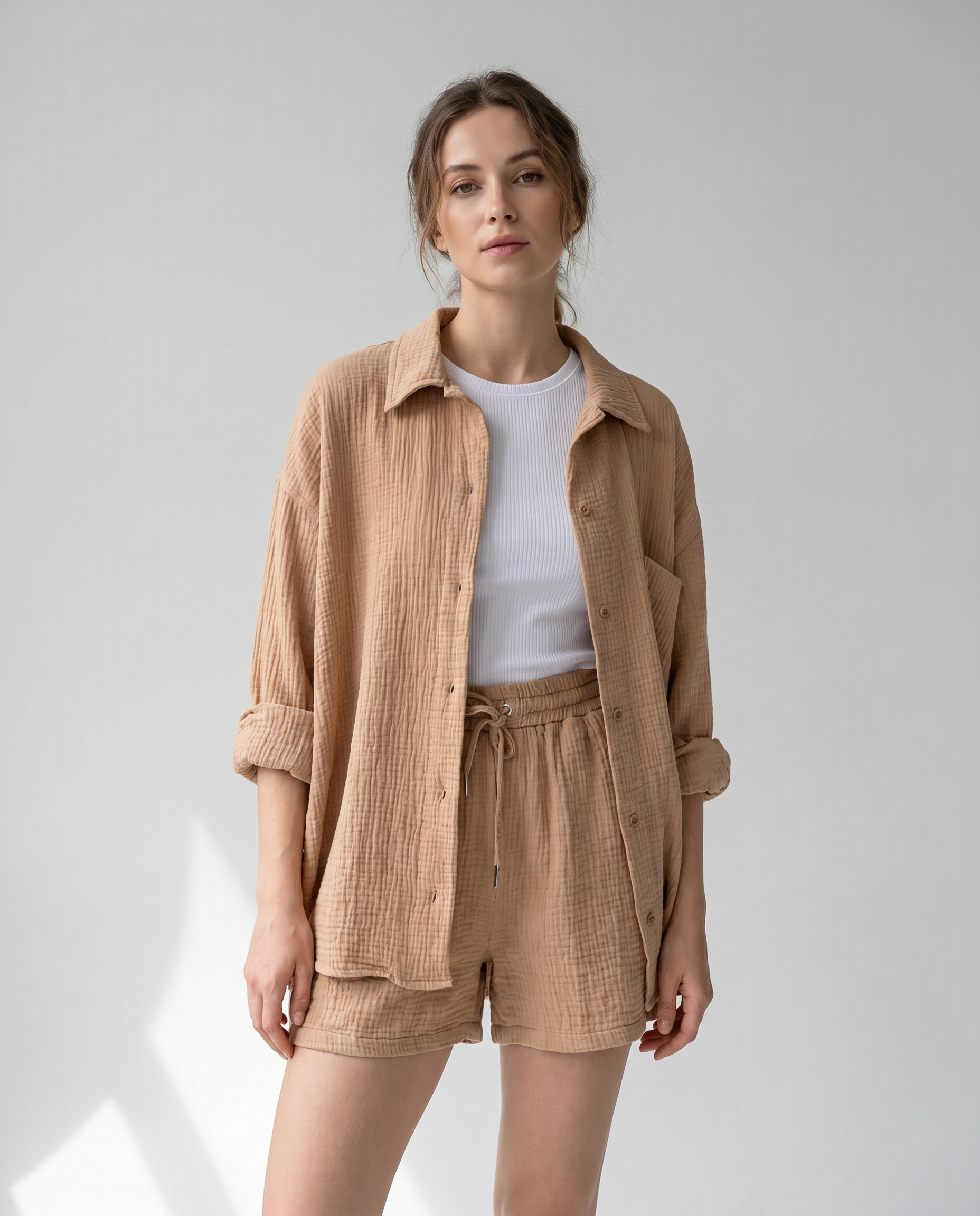 Women's Chic Casual Summer Two-Piece Lounge Set — detail view
