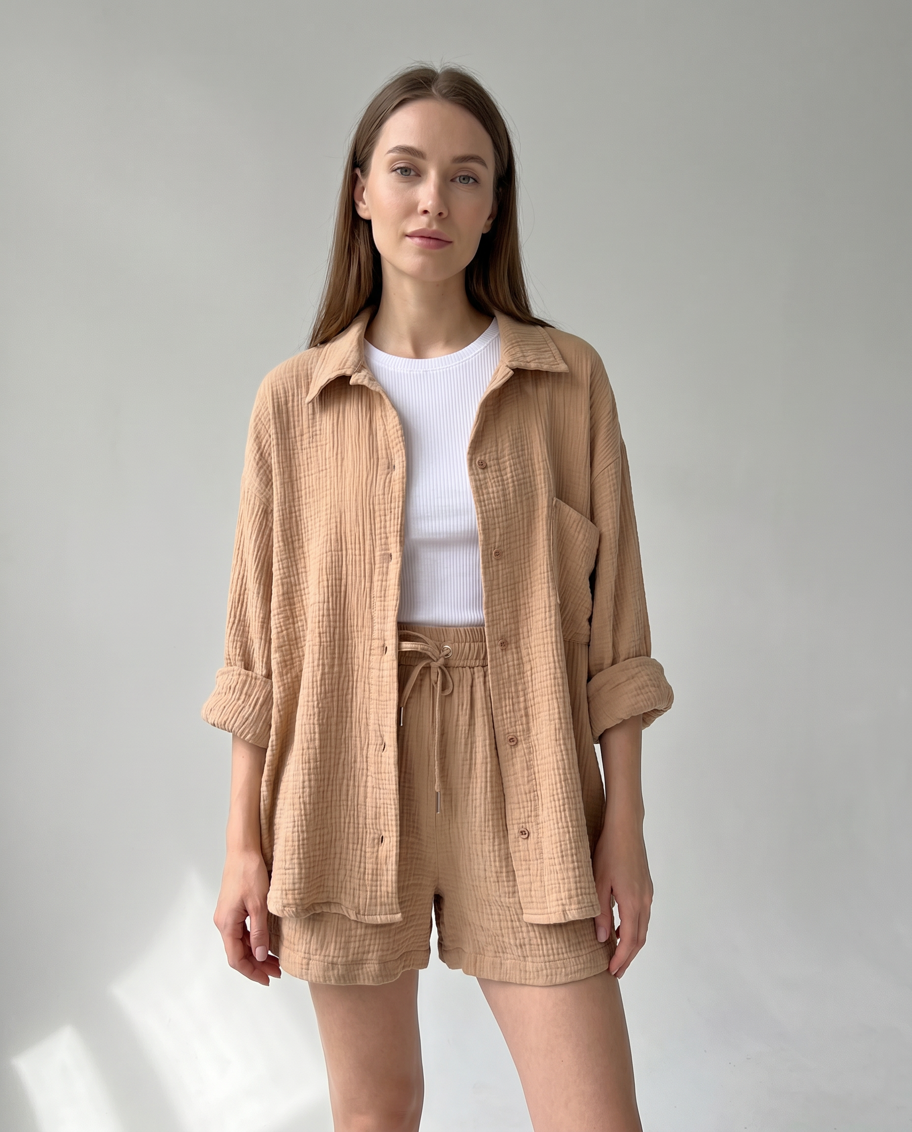 Women's Chic Casual Summer Two-Piece Lounge Set — side view
