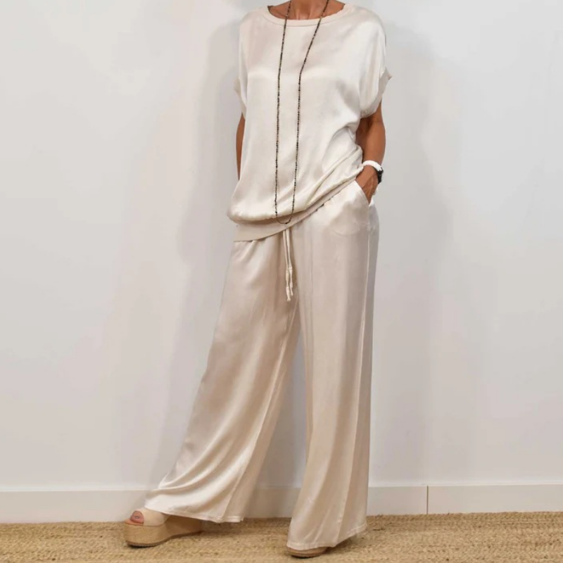 Women's Elegant Flowing Two-Piece Daywear Set