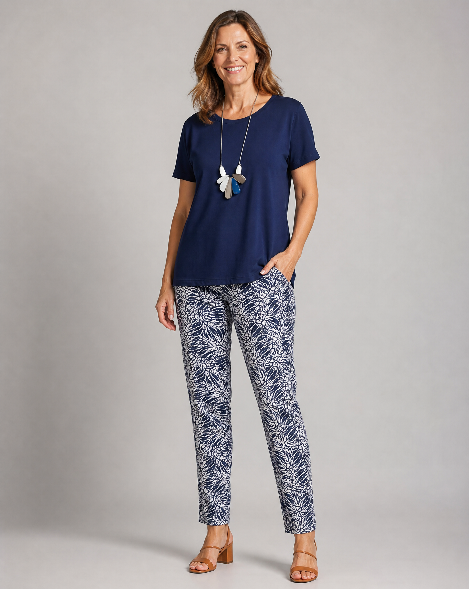 Women's Flowing Coastal Two-Piece Summer Set — detail view
