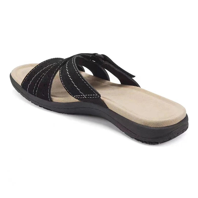 Women's Sandals – Comfortable Orthopedic Design for All-Day Wear — model wearing